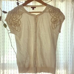 Sweet Ann Taylor Cotton-Silk top